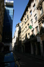 Rue Thomassin, au niveau de la rue Palais-Grillet.