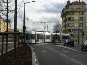 Angle de la rue de la Villette et de la rue Paul-Bert, ligne TCL T3.