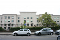 Faculté de médecine et de pharmacie, façade.