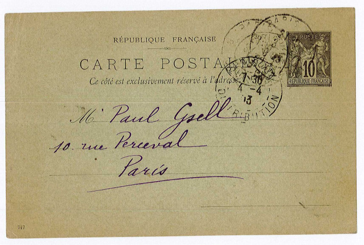 Dossier au nom d'Alfred Roll.