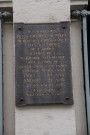 5 rue Tronchet, plaque mémoriale.