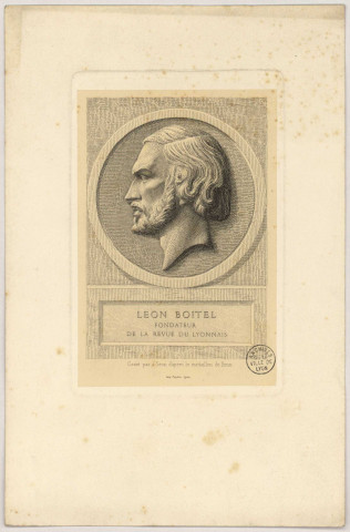 Léon Boitel, fondateur de la Revue du Lyonnais.