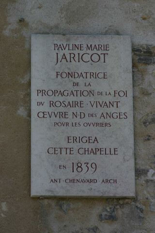 Plaque commémorative.