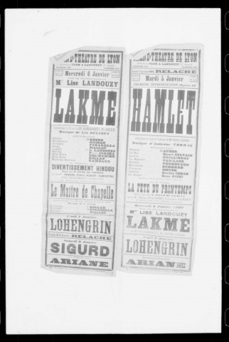 Hamlet : grand opéra en cinq actes et sept tableaux. Compositeur : Ambroise Thomas. Auteurs du livret : Jules Barbier et Michel Carré.