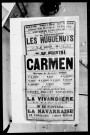 Carmen : opéra-comique en quatre actes. Compositeur : Georges Bizet. Auteurs du livret : Henri Meilhac et Ludovic Halévy.