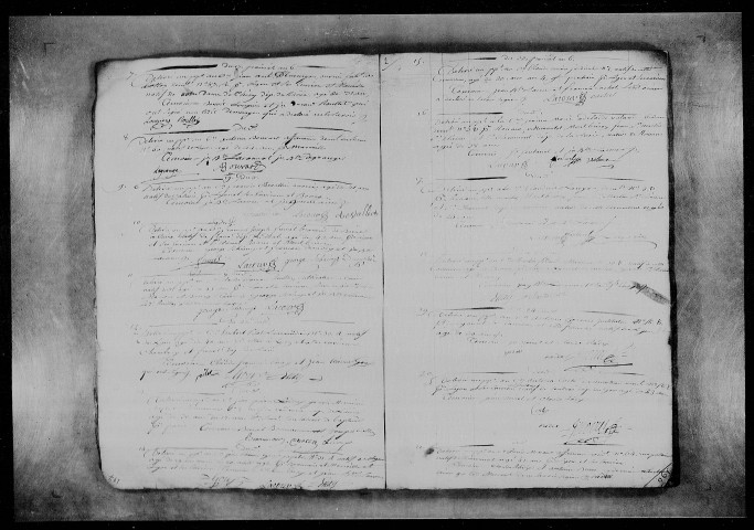 Passeports délivrés à la Croix-Rousse An VI-VIII (30 mai 1798-14 octobre 1799).