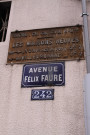 242 avenue Félix-Faure, plaques.