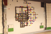 Station de métro du centre commercial de la Part-Dieu, sans titre de Jean Piton.