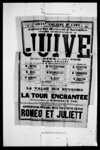 Juive (La) : grand opéra en cinq actes. Compositeur : Halevy. Auteur du livret : Eugène Scribe.