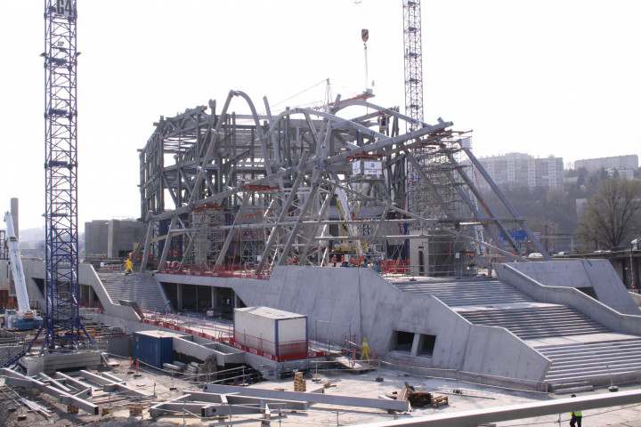 Musée des Confluences, chantier.