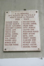 Gare de Vaise, plaque commémorative.