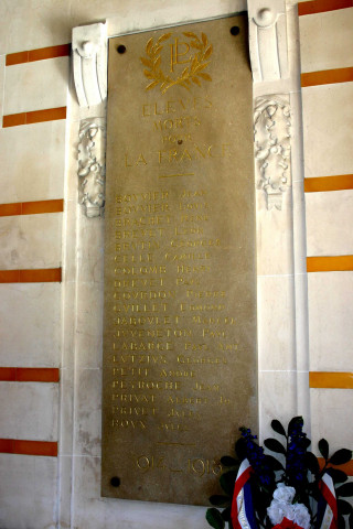 Plaque commémorative.