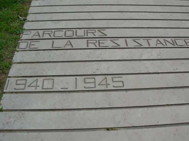 Rue Ludovic-Arrachart, jardin René et Madeleine Caille, parcours de la Résistance.