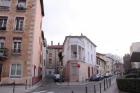 Angle de la rue Baudin et de la rue des Bains.