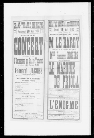Marquis de Priola (Le) : pièce en trois actes en prose. Représentation de gala. Auteur : Henri Lavedan.
