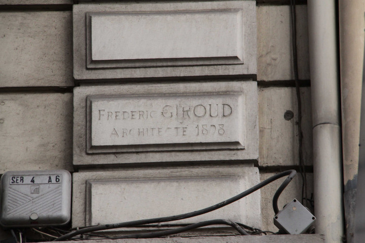 Plaque d'architecte.