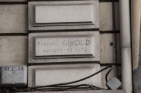 Plaque d'architecte.