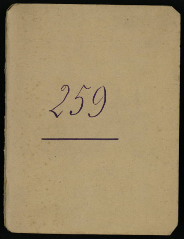 Carnet n°259.