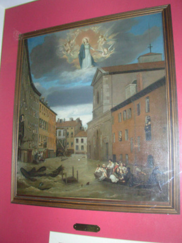 Église Notre-Dame-Saint-Louis-de-Lyon, tableau sur les inondations de 1856.