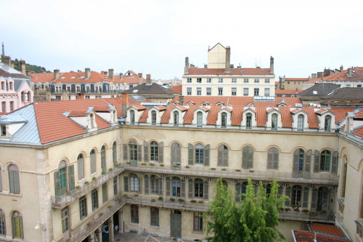 Association Adélaïde Perrin, vue prise depuis les toits de l'abbaye d'Ainay.