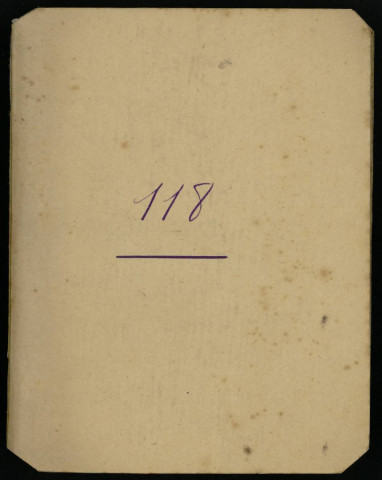 Carnet n°118.
