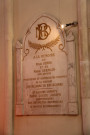 Plaque à la mémoire de Félix Serre et de Marie Germain.