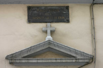 34 rue Burdeau, plaque des Hospices civils de Lyon.