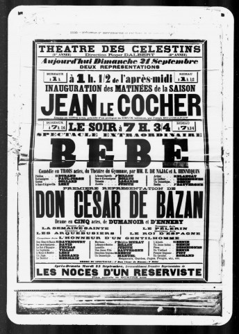 Don César de Bazan : drame en cinq actes. Auteurs : Dumanoir et d'Ennery.