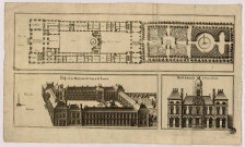 Plan, prosp. et portal de la maison de ville de Lyon.