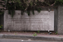 Plaque du pont Winston-Churchill.