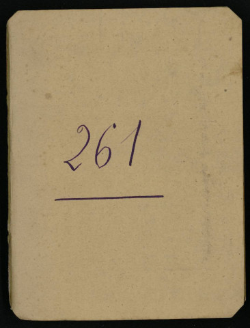Carnet n°261.