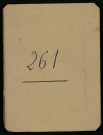 Carnet n°261.