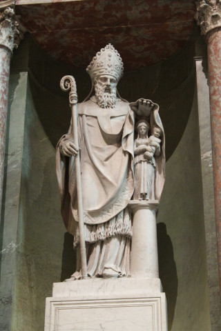 Eglise Saint-Nizier, statues de Saint-Paul, Saint-Pierre, Saint-Pothin.
