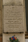 4 rue Béchevelin, plaque en mémoire de Claude Bulard.