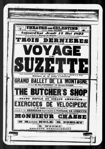 Voyage de Suzette (Le) : grande opérette-féerie nouvelle en cinq actes et onze tableaux. Compositeur : Léon Vasseur. Auteurs du livret : H. Chivot et A. Duru.