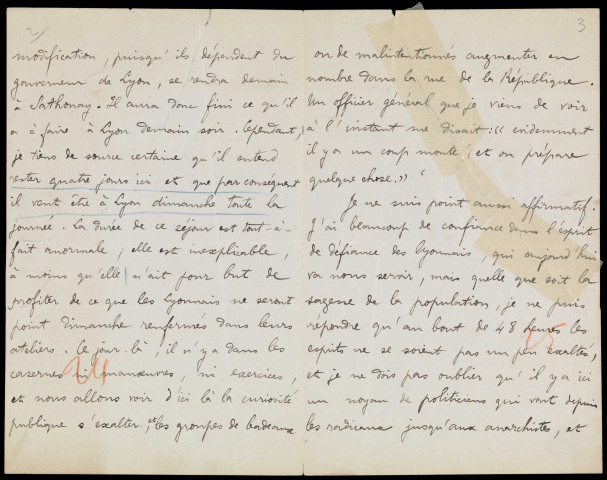 Dossier au nom de Jules Cambon.
