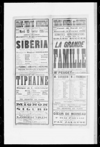 Tiphaine : épisode dramatique en deux actes. Compositeur : V. Neuville. Auteur du livret : Louis Payen. (Grand-Théâtre).