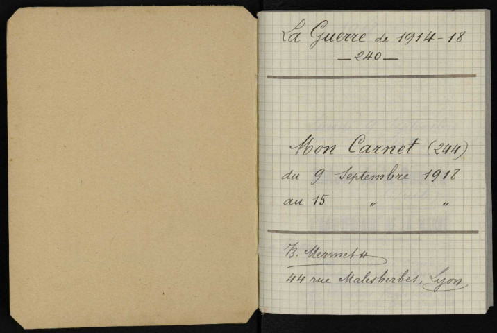 Carnet n°240.