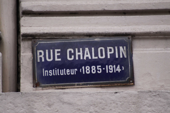 Vers la Grande-rue de la Guillotière, plaque de rue.