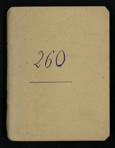 Carnet n°260.