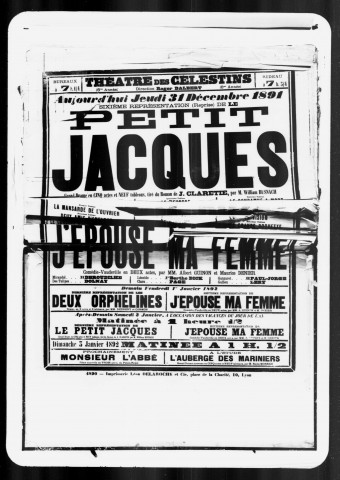 Petit Jacques (Le) : grand drame en cinq actes et neuf tableaux. Auteur : William Busnach.