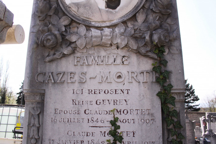 Tombe de la famille Cazes Mortet.