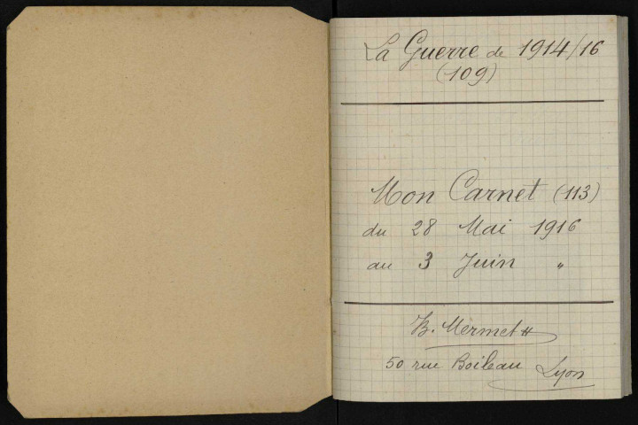 Carnet n°109.