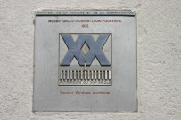 Plaque patrimoine du XXe siècle.
