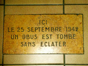 Plaque commémorative de la Seconde guerre mondiale.