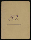 Carnet n°262.