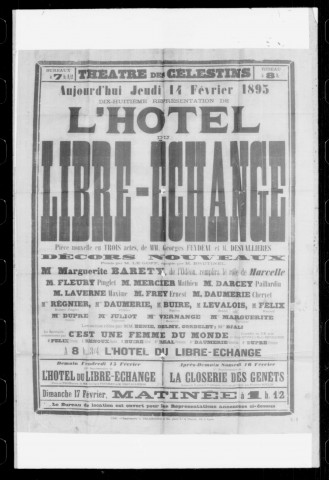 Hôtel du libre-échange (L') : pièce nouvelle en trois actes. Auteurs : Georges Feydeau et Desvallières.