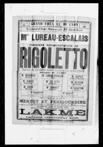Rigoletto : opéra en quatre actes. Compositeur : Giuseppe Verdi. Traducteur : Duprez.