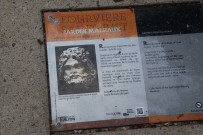Cartel explicatif de la fontaine Jupiter.