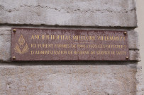 Hôpital militaire Villemanzy, plaque commémorative.